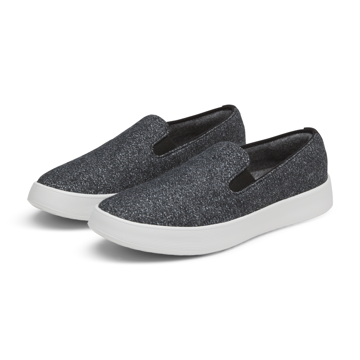 Women's Wool Cruiser Slip On - Dark Grey (Light Grey Sole)
