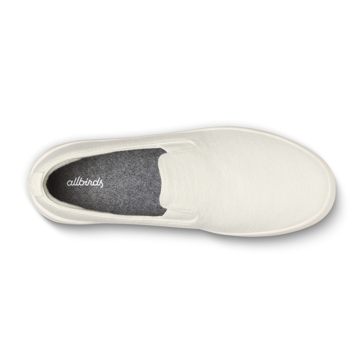 Women's Wool Cruiser Slip On - Natural White (Natural White Sole)