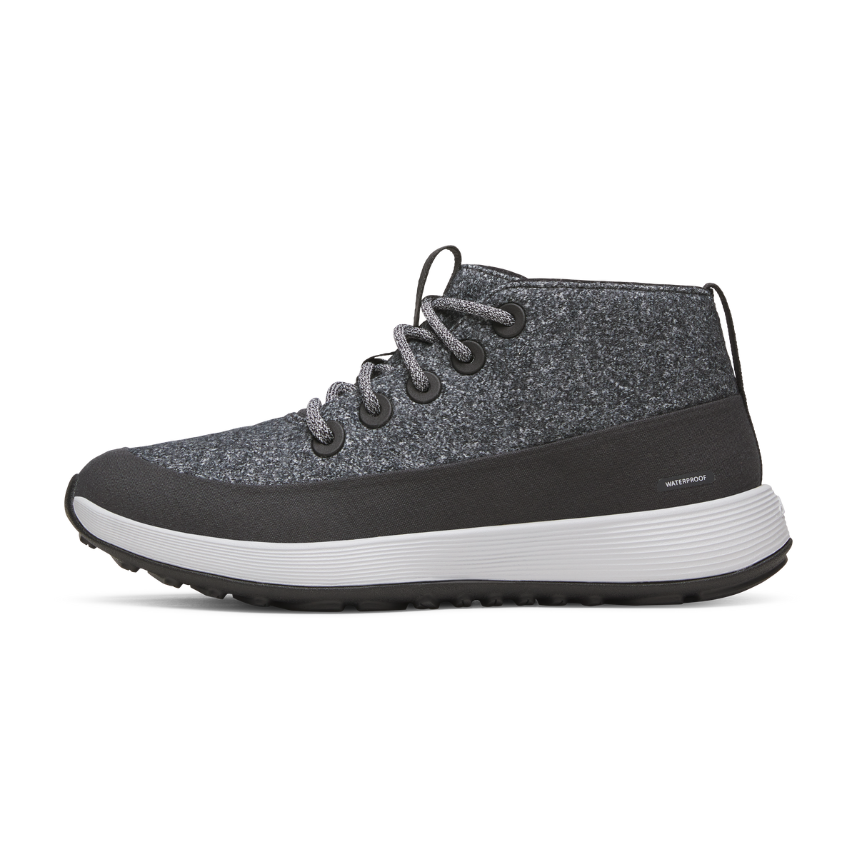 Men's Wool Runner NZ Mid Waterproof - Dark Grey (Light Grey Sole)
