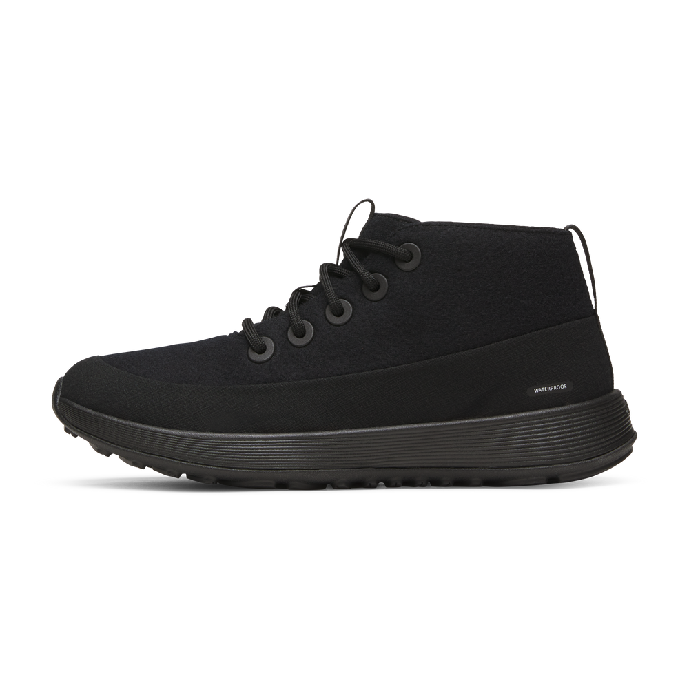 Men's Wool Runner NZ Mid Waterproof - Natural Black (Natural Black Sole)