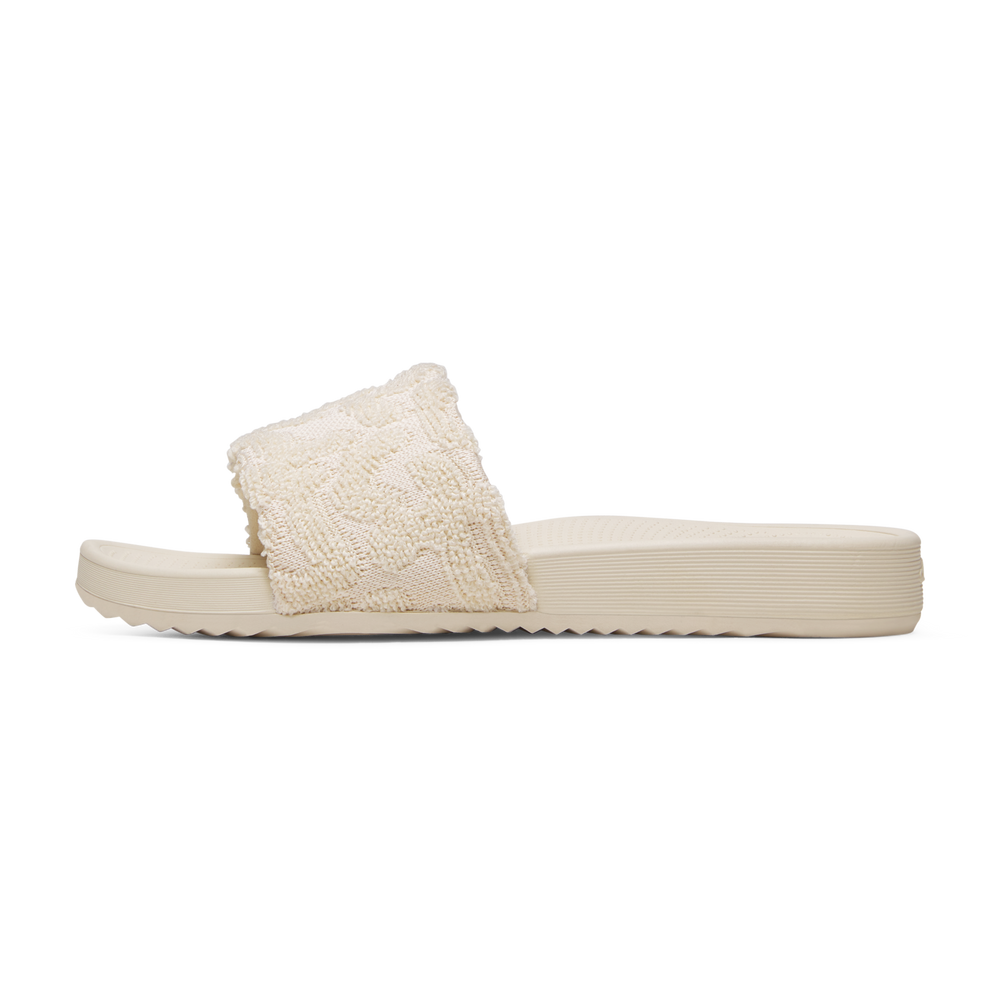Women's Slide Terry - Warm White